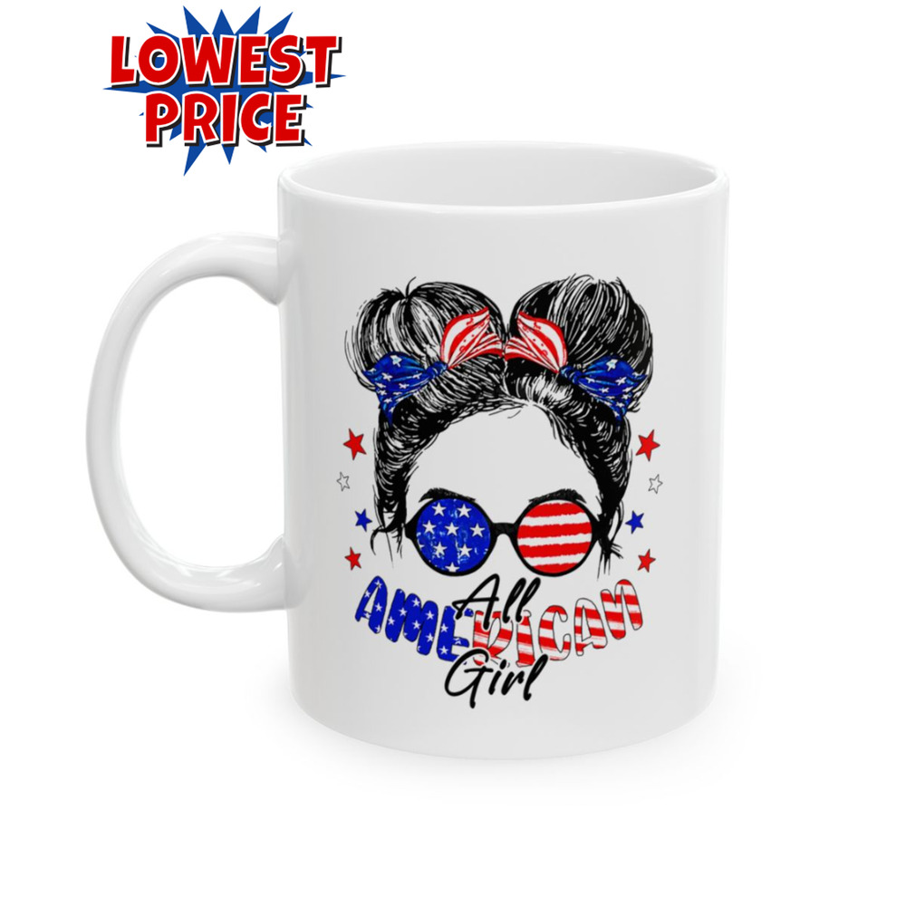 All American Girl - Ceramic Mug (White, 11oz)